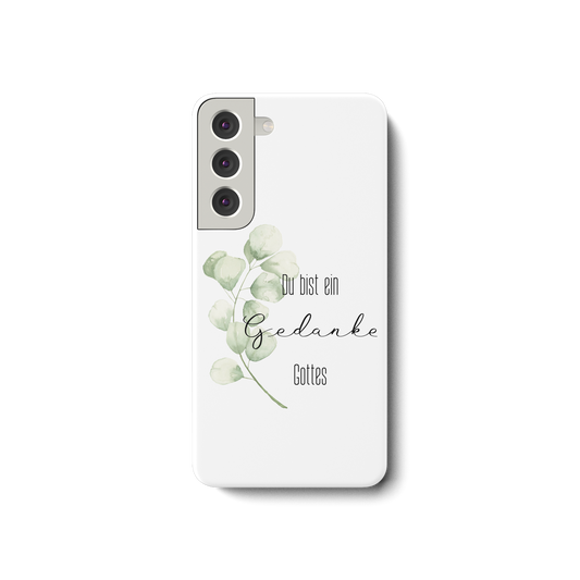Du bist ein Gedanke Gottes - Samsung Galaxy S22 Handyhülle - wertvoll und geliebt 