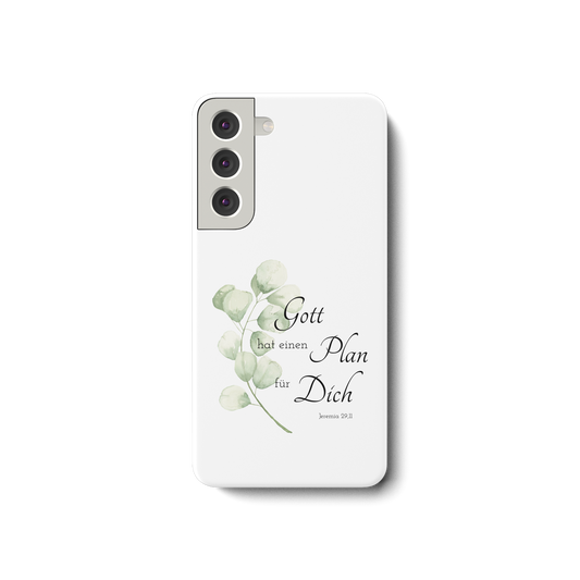 Gott hat einen Plan für Dich - Samsung Galaxy S22 Handyhülle - wertvoll und geliebt 