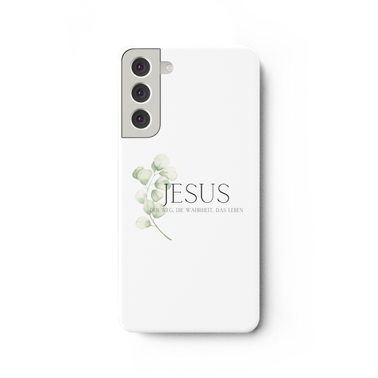 Jesus - der Weg, die Wahrheit, das Leben - Samsung Galaxy S22 Plus Handyhülle - wertvoll und geliebt 