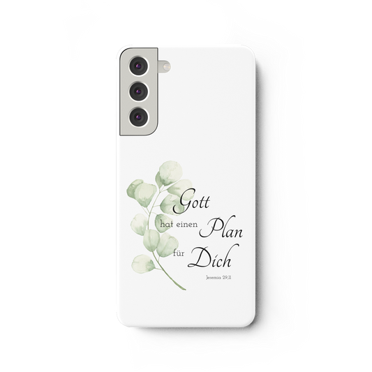 Gott hat einen Plan für Dich - Samsung Galaxy S22 Plus Handyhülle - wertvoll und geliebt 