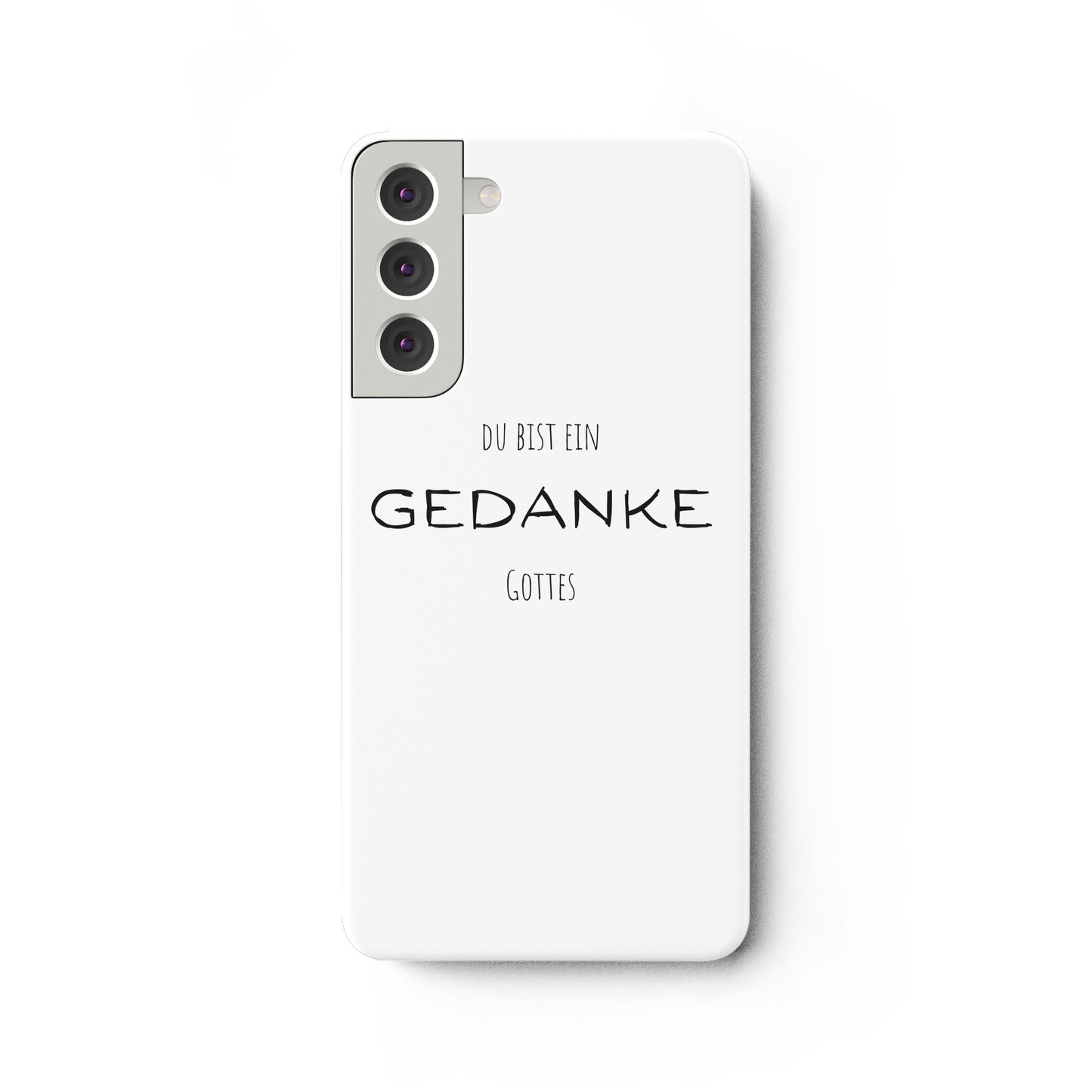 Du bist ein Gedanke Gottes - Samsung Galaxy S22 Plus Handyhülle - wertvoll und geliebt 