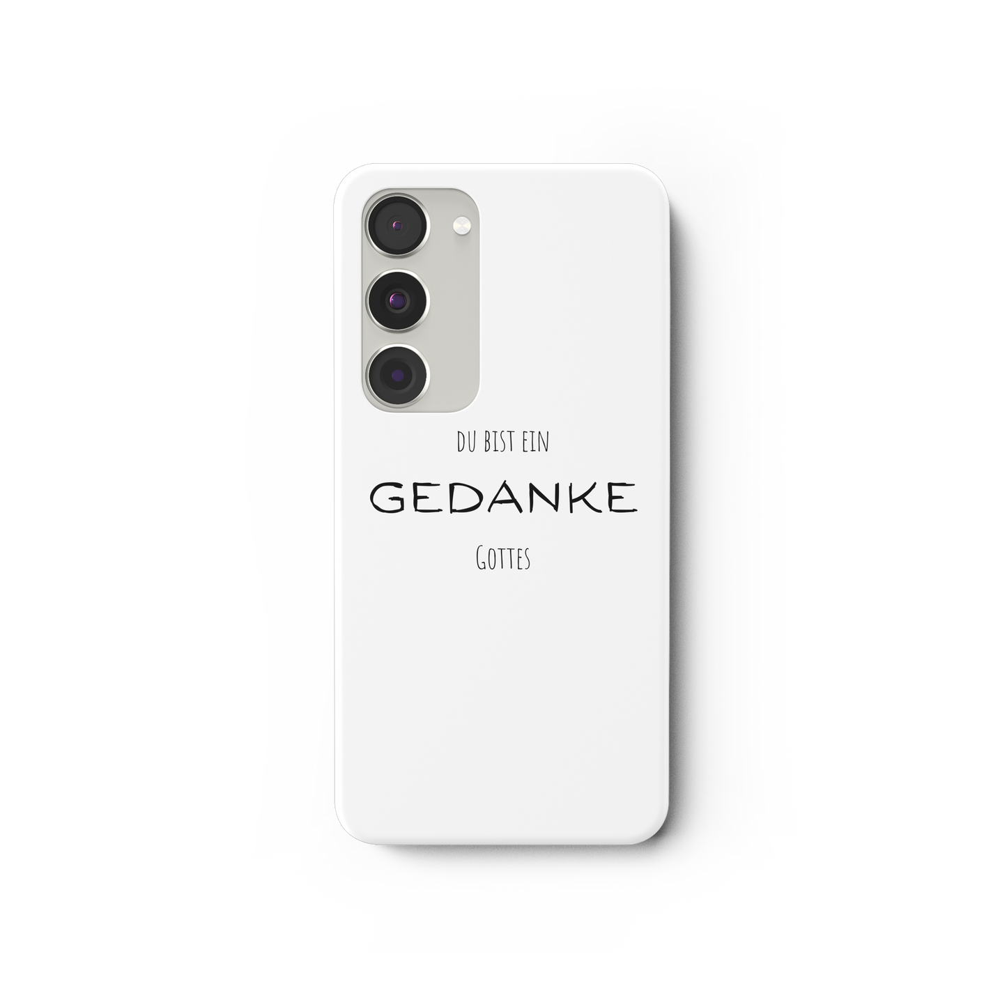 Du bist ein Gedanke Gottes - Samsung Galaxy S23 Handyhülle - wertvoll und geliebt 