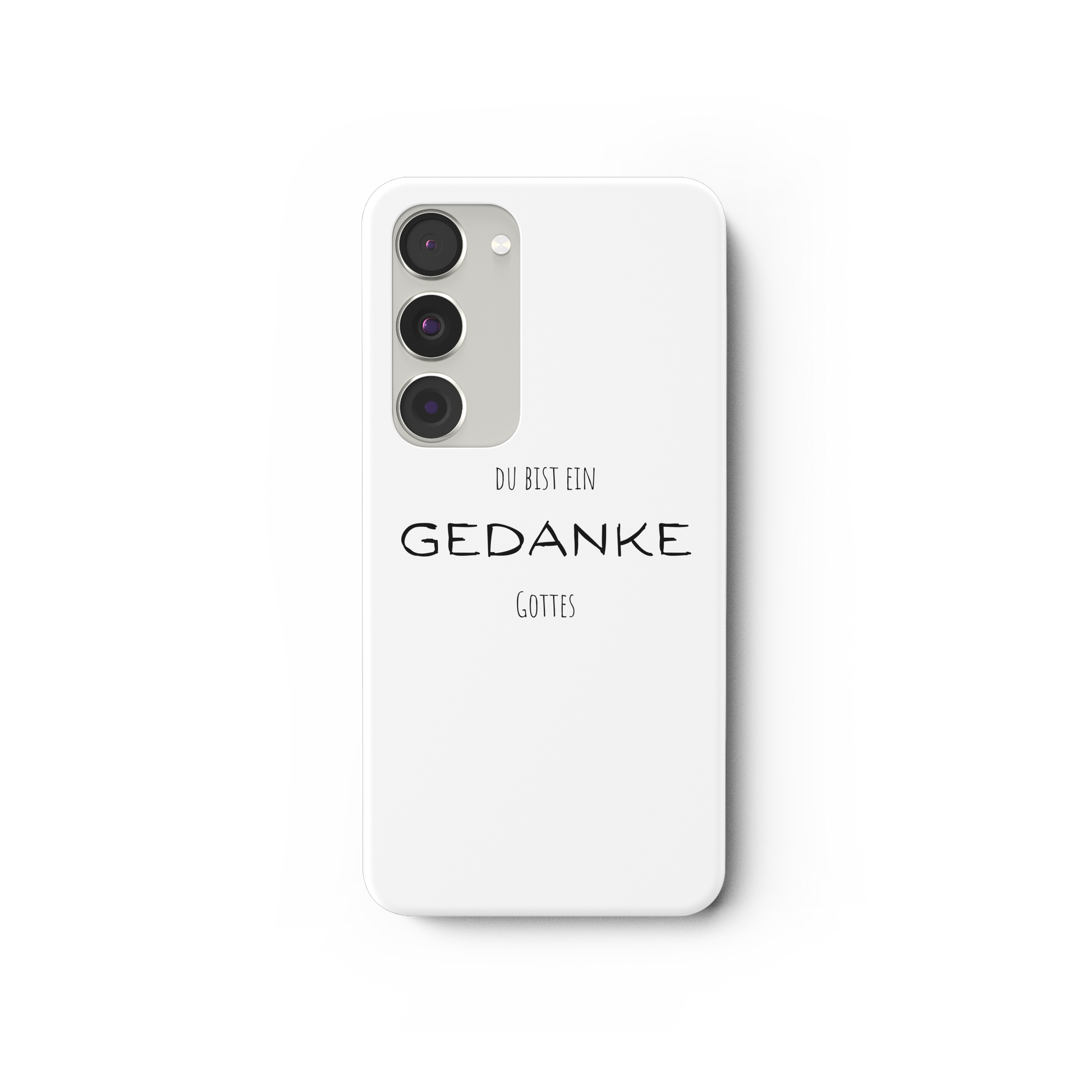 Du bist ein Gedanke Gottes - Samsung Galaxy S23 Handyhülle - wertvoll und geliebt 