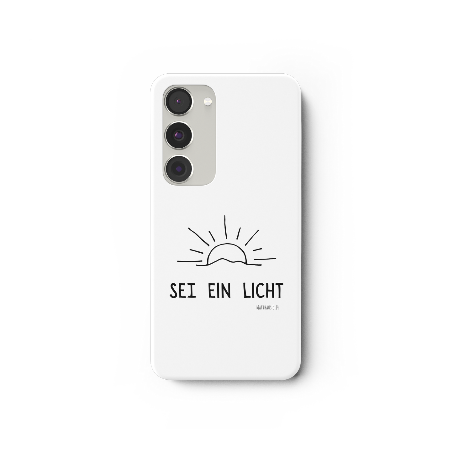 Sei ein Licht - Samsung Galaxy S23 Handyhülle - wertvoll und geliebt 