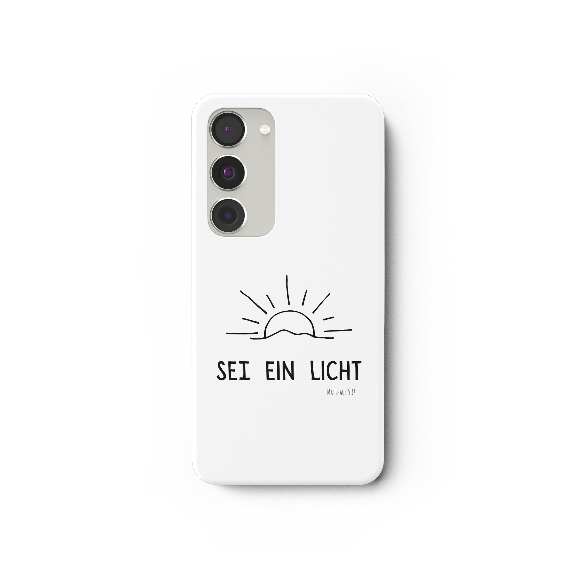 Sei ein Licht - Samsung Galaxy S23 Handyhülle - wertvoll und geliebt 