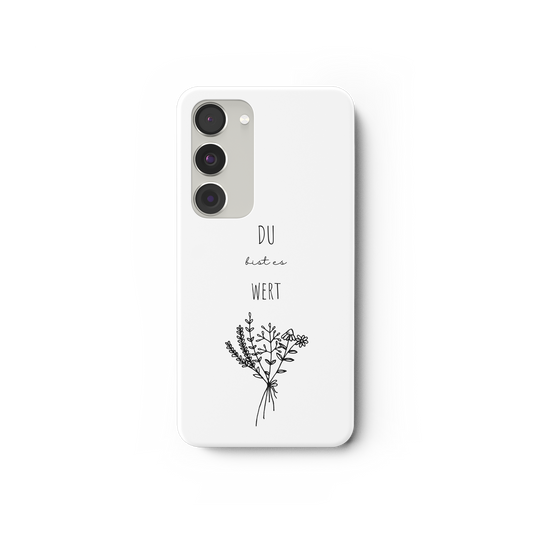 Du bist es wert - Samsung Galaxy S23 Handyhülle - wertvoll und geliebt 