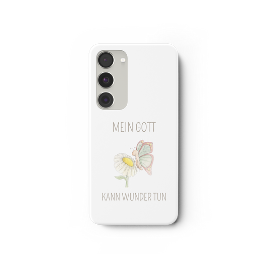 Mein Gott kann Wunder tun - Samsung Galaxy S23 Handyhülle - wertvoll und geliebt 