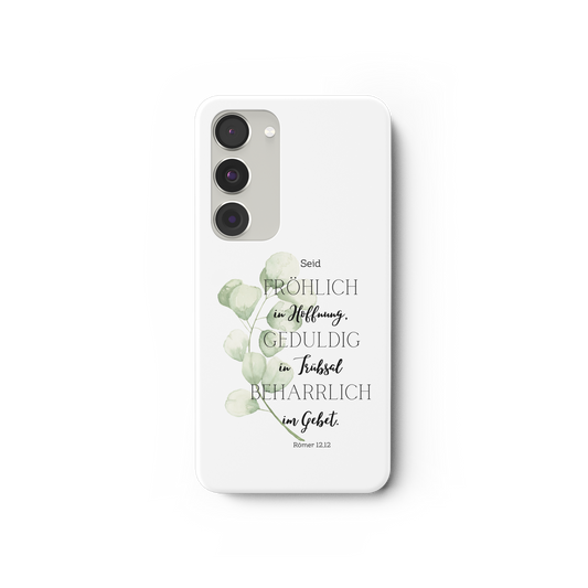Römer 12,12 - Samsung Galaxy S23 Handyhülle - wertvoll und geliebt 