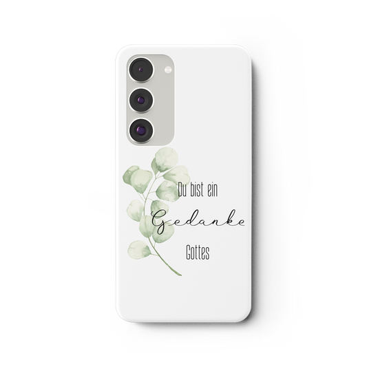Du bist ein Gedanke Gottes - Samsung Galaxy S23 Plus Handyhülle - wertvoll und geliebt 