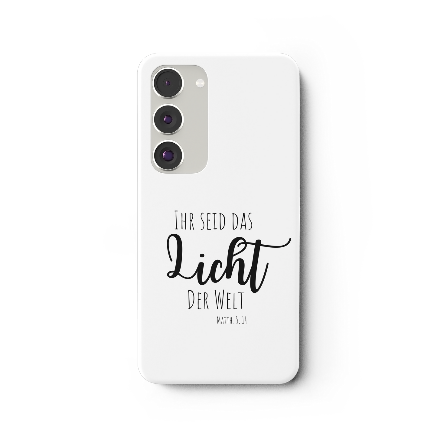 Ihr seid das Licht der Welt - Samsung Galaxy S23 Plus Handyhülle - wertvoll und geliebt 