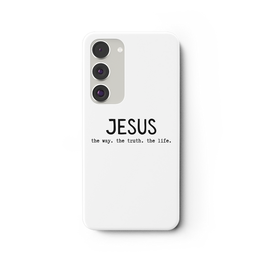 Jesus - the way. the truth. the life. - Samsung Galaxy S23 Plus Handyhülle - wertvoll und geliebt 