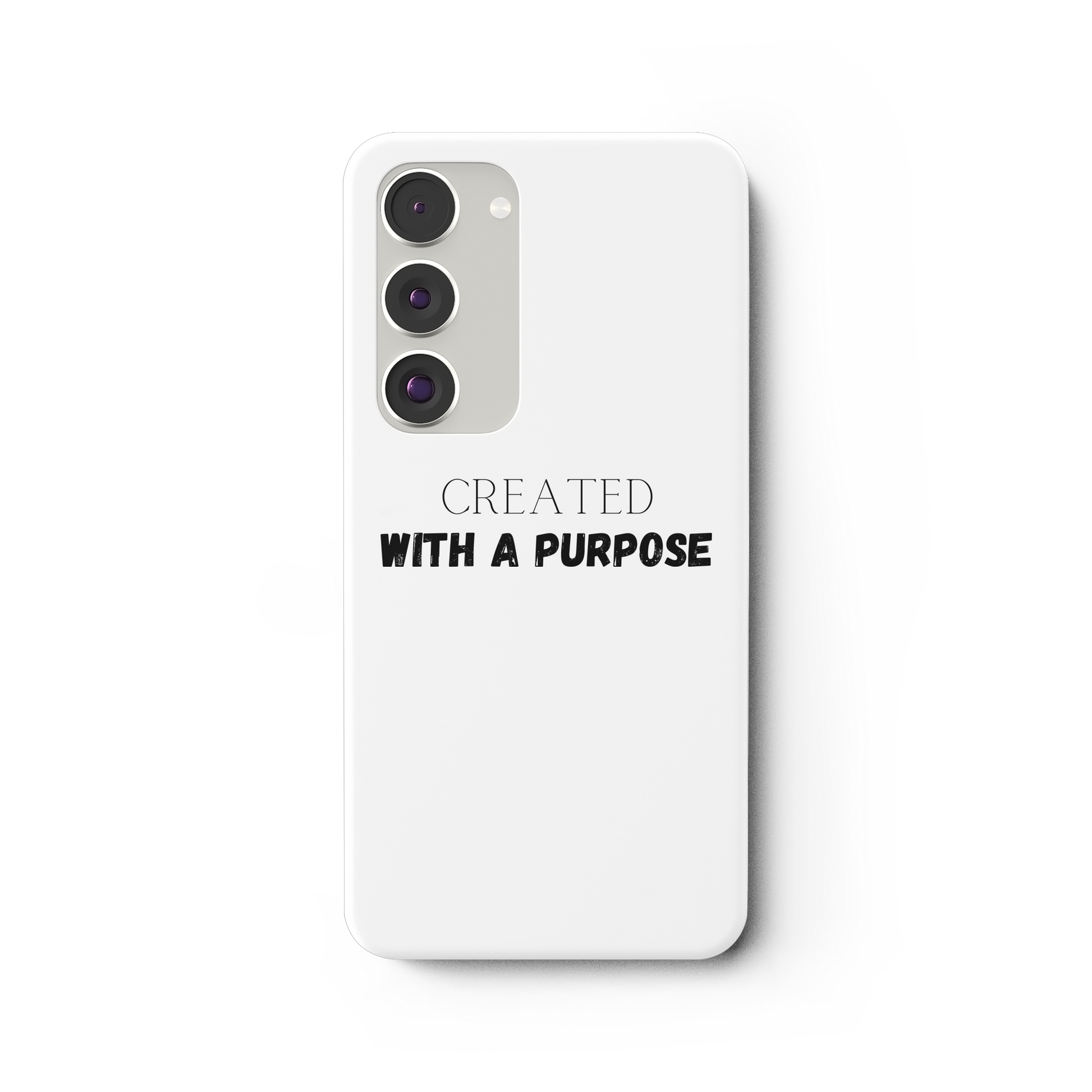 Created with a purpose - Samsung Galaxy S23 Plus Handyhülle - wertvoll und geliebt 