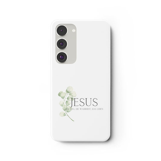 Jesus - der Weg, die Wahrheit, das Leben - Samsung Galaxy S23 Plus Handyhülle - wertvoll und geliebt 