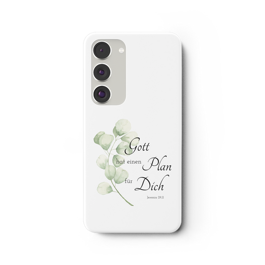 Gott hat einen Plan für Dich - Samsung Galaxy S23 Plus Handyhülle - wertvoll und geliebt 