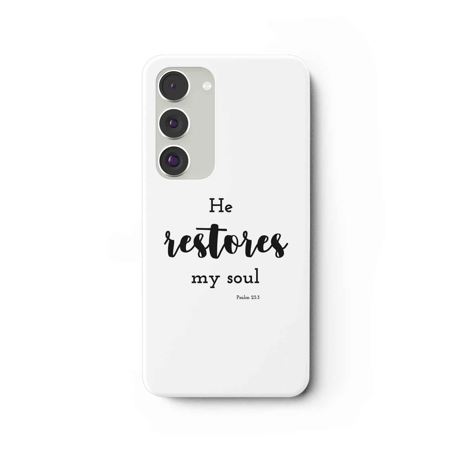 He restores my soul - Samsung Galaxy S23 Plus Handyhülle - wertvoll und geliebt 