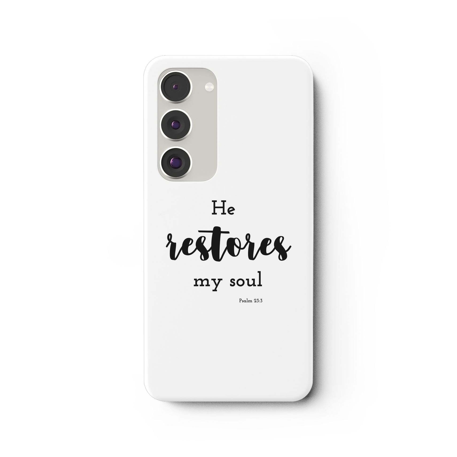 He restores my soul - Samsung Galaxy S23 Plus Handyhülle - wertvoll und geliebt 