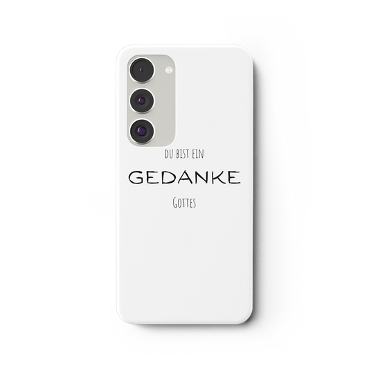 Du bist ein Gedanke Gottes - Samsung Galaxy S23 Plus Handyhülle - wertvoll und geliebt 