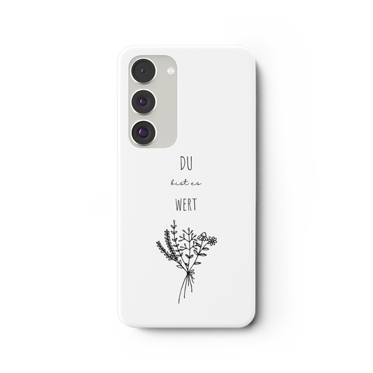 Du bist es wert - Samsung Galaxy S23 Plus Handyhülle - wertvoll und geliebt 