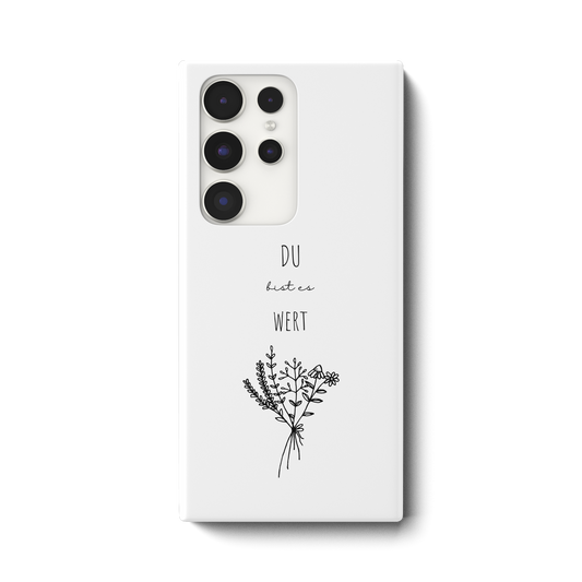 Du bist es wert - Samsung Galaxy S23 Ultra Handyhülle - wertvoll und geliebt 