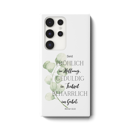 Römer 12,12 - Samsung Galaxy S23 Ultra Handyhülle - wertvoll und geliebt 