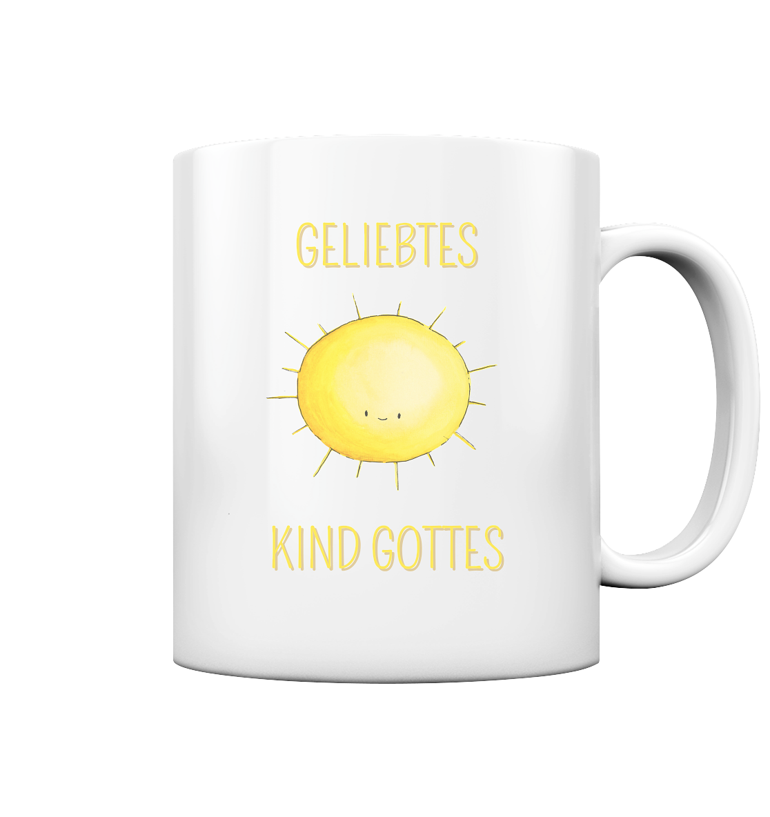 Geliebtes Kind Gottes - Tasse glossy - wertvoll und geliebt 