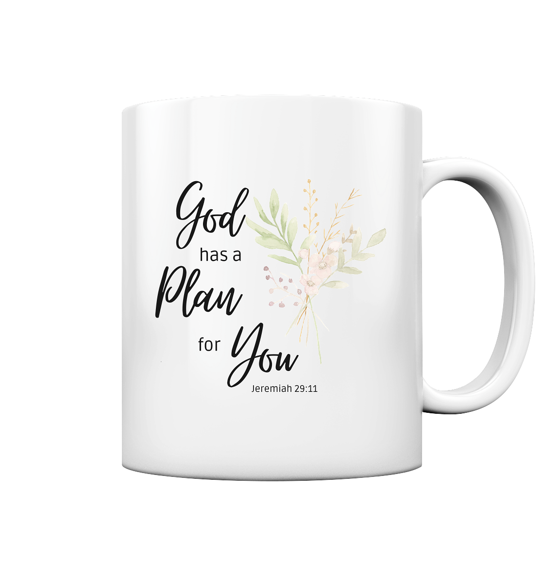 Jeremiah 29:11 - Tasse glossy - wertvoll und geliebt 