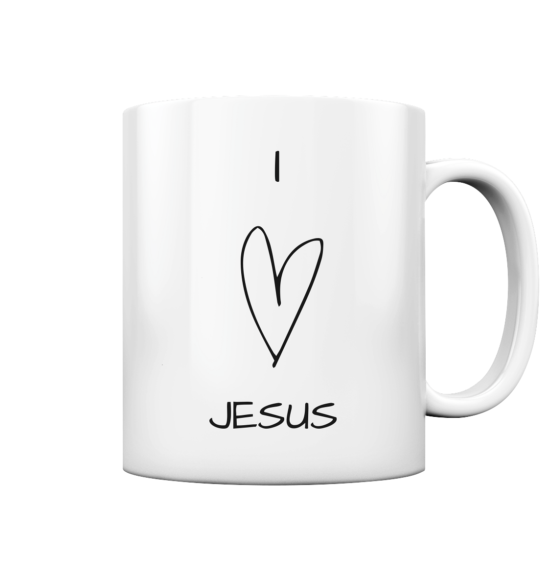 I love Jesus - Tasse glossy - wertvoll und geliebt 