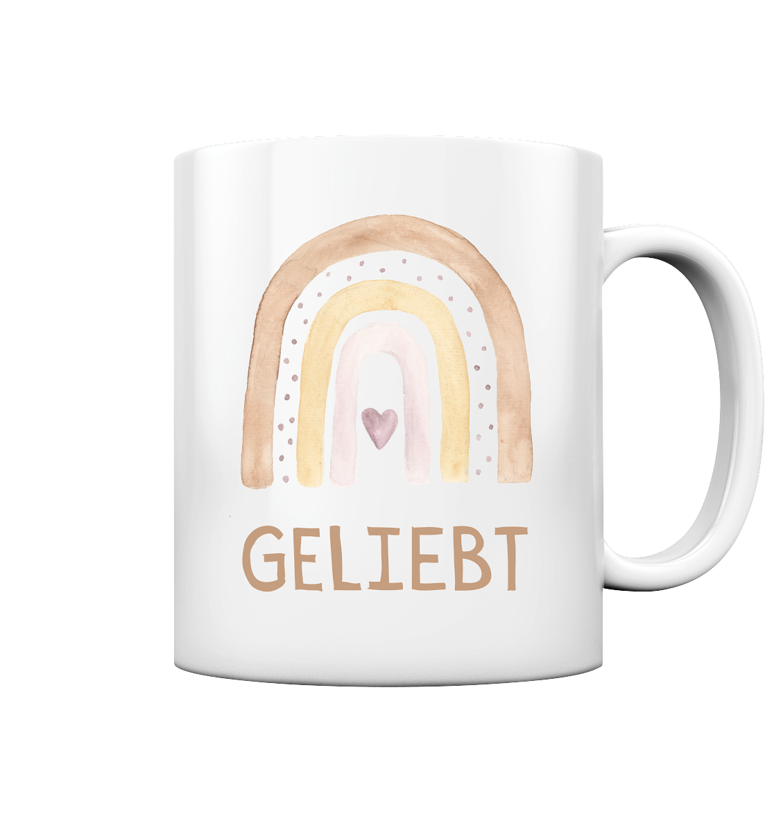 Geliebt Mädchen - Tasse glossy - wertvoll und geliebt 