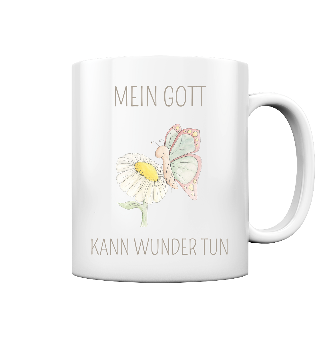 Mein Gott kann Wunder tun - Tasse glossy - wertvoll und geliebt 