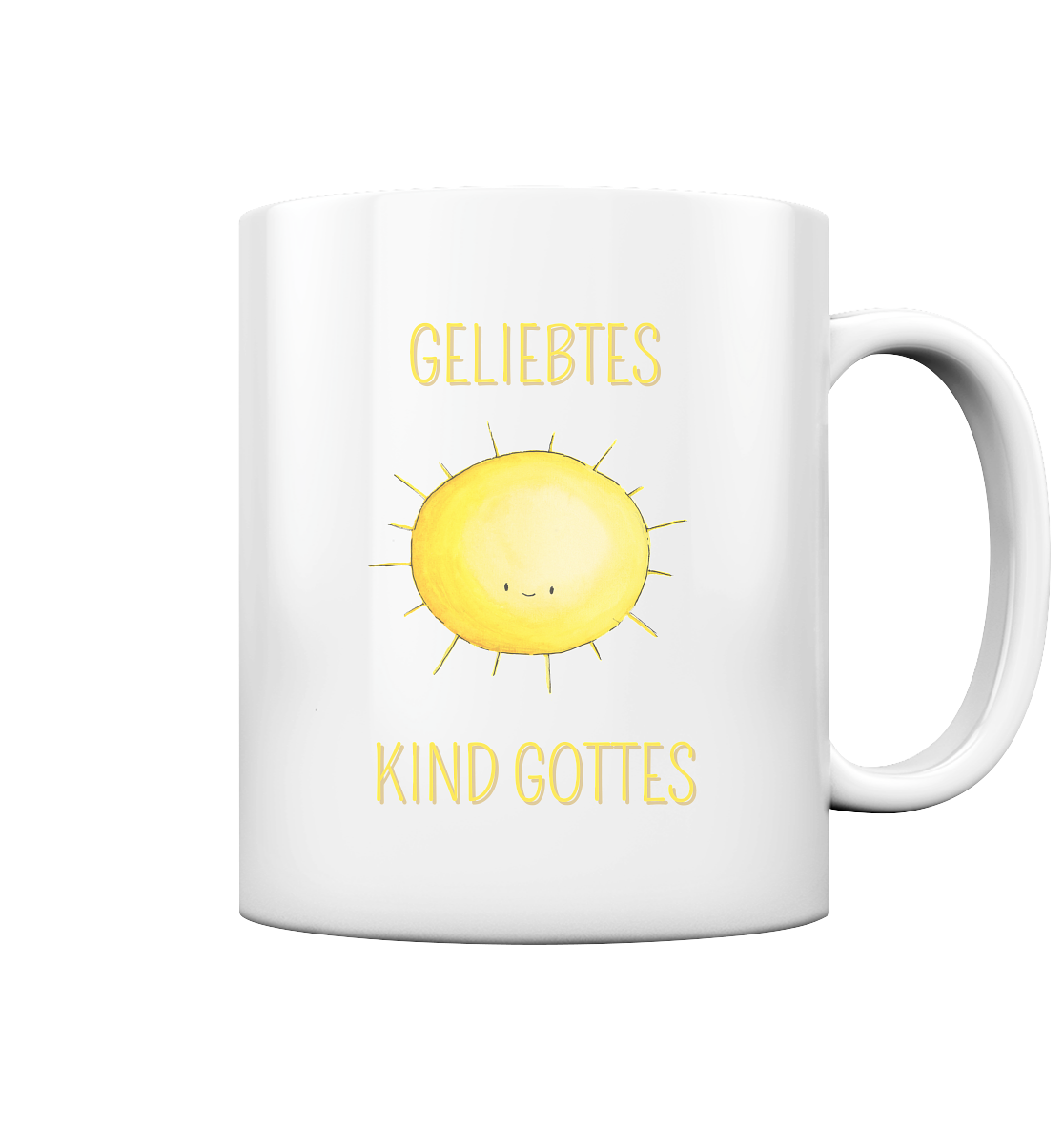 Geliebtes Kind Gottes - Tasse glossy - wertvoll und geliebt 