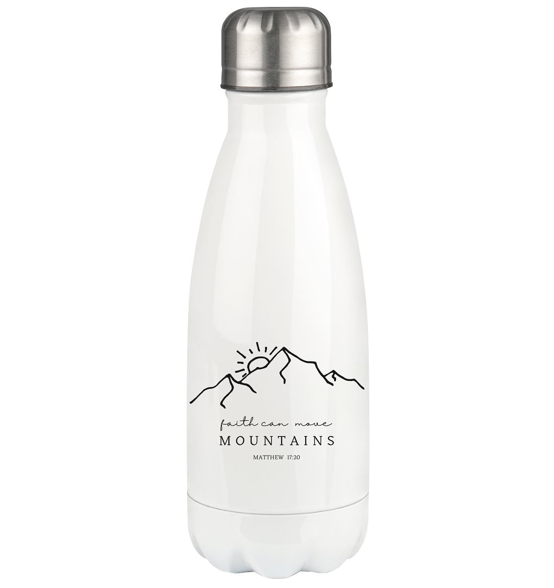 Faith can move mountains - Thermoflasche 350ml - wertvoll und geliebt 