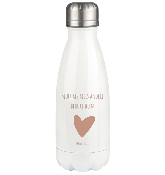 Behüte dein Herz - Thermoflasche 350ml - wertvoll und geliebt 