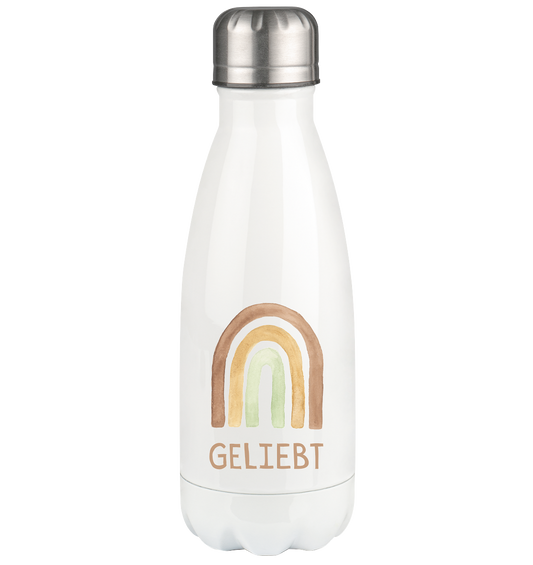 Geliebt Regenbogen grün - Thermoflasche 350ml - wertvoll und geliebt 