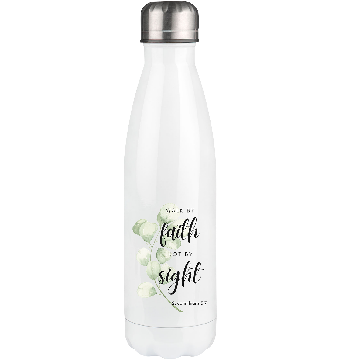Walk by faith - Thermoflasche 500ml - wertvoll und geliebt 