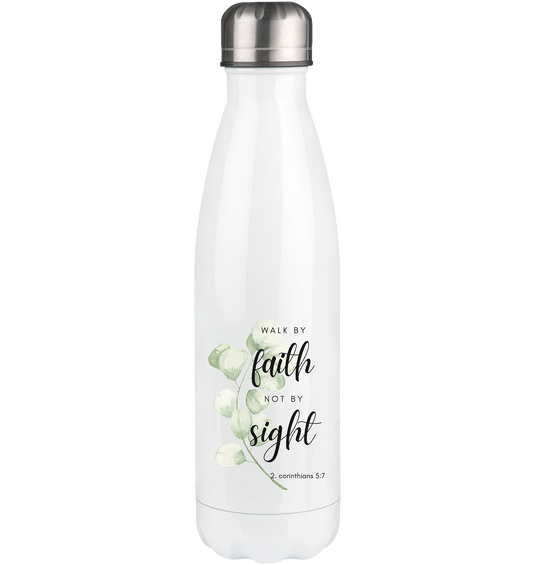 Walk by faith - Thermoflasche 500ml - wertvoll und geliebt 