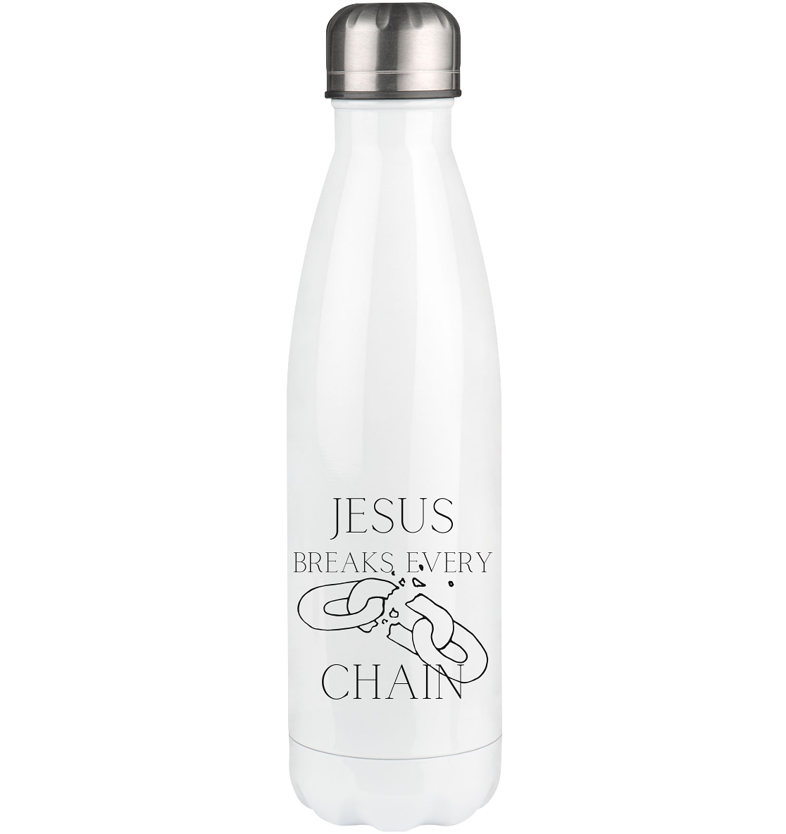 break every chain - Thermoflasche 500ml - wertvoll und geliebt 