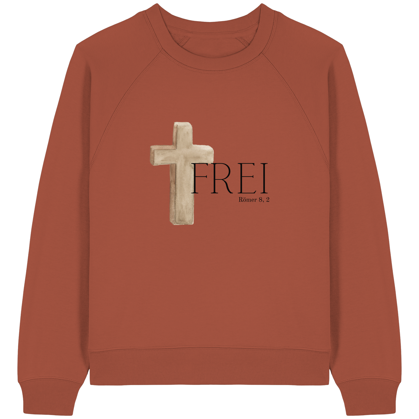 Frei - Womens Organic Raglan Sweatshirt - wertvoll und geliebt 