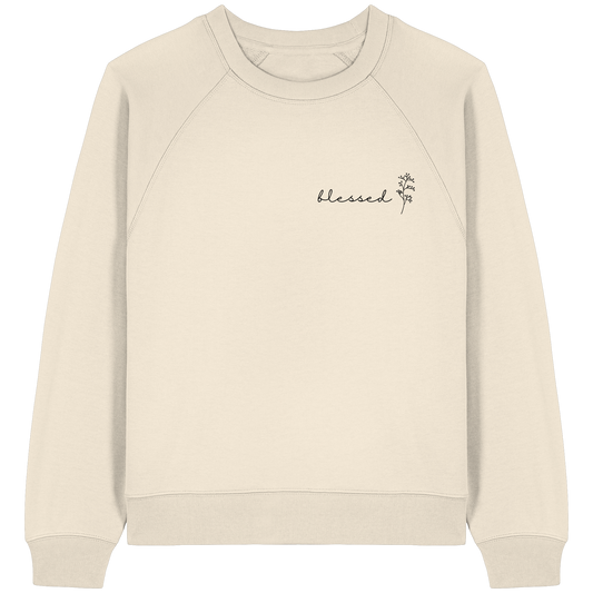blessed - Womens Organic Raglan Sweatshirt - wertvoll und geliebt 